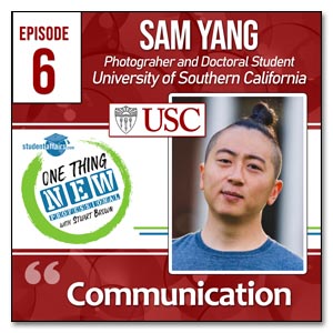 Episode 6. Sam Yang, a former Area Coordinator at the University of Vermont and now a doctoral student in Educational Leadership at the University of Southern California.